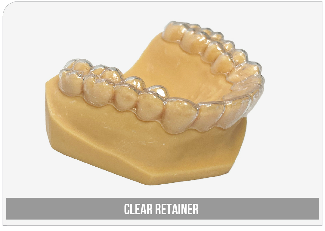 Clear retainer